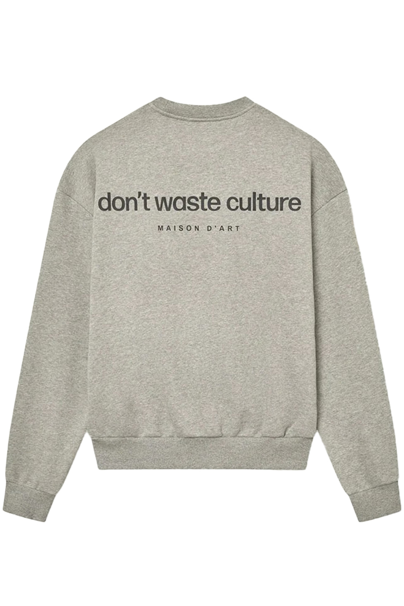 Don't Waste Culture Sweater Matt L-grijs