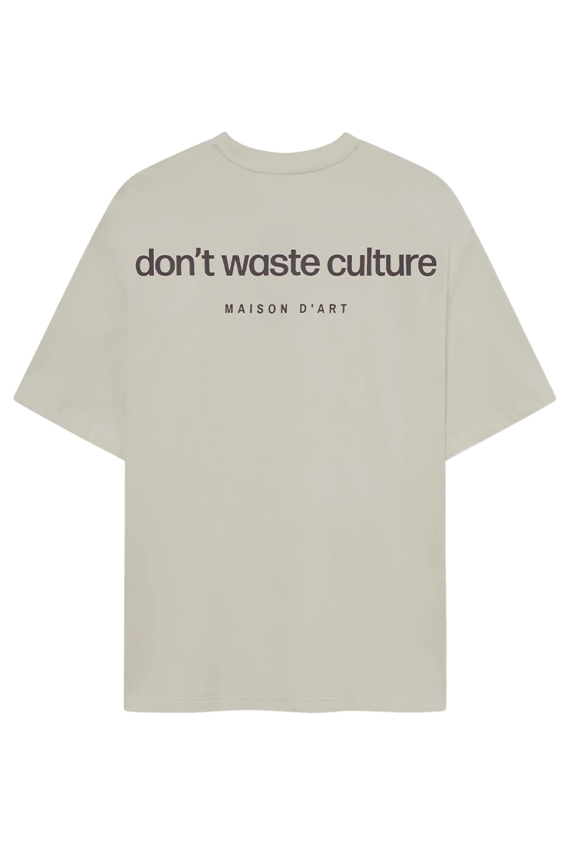 Don't Waste Culture T-shirt Cleo L-grijs