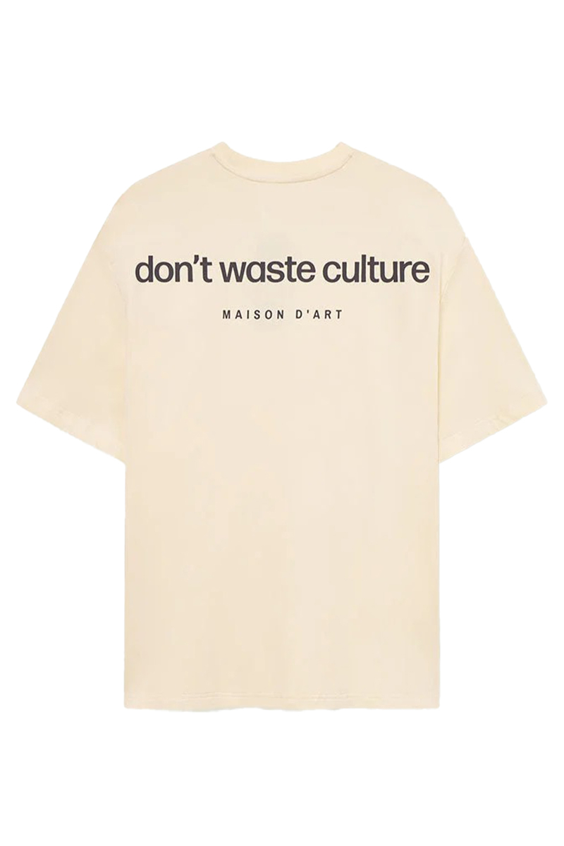 Don't Waste Culture T-shirt Cleo Beige