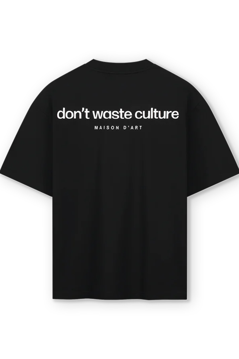 Don't Waste Culture T-shirt Cleo Zwart