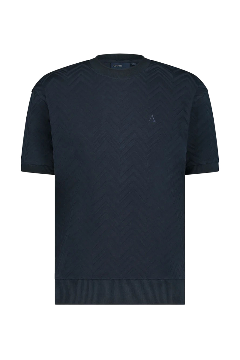 Aeden T-shirt Silver D-blauw