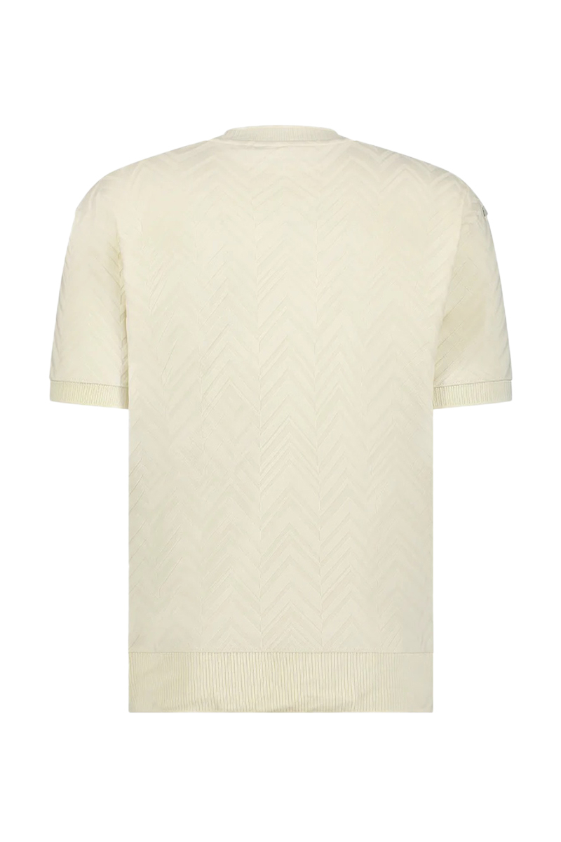 Aeden T-shirt Silver Off White