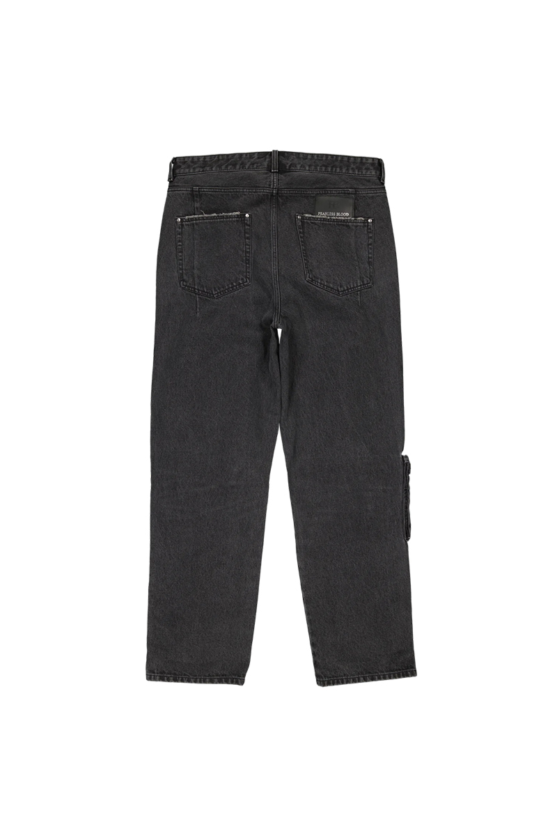 Fearless Blood Jeans Fb-relaxed Cargo Zwart