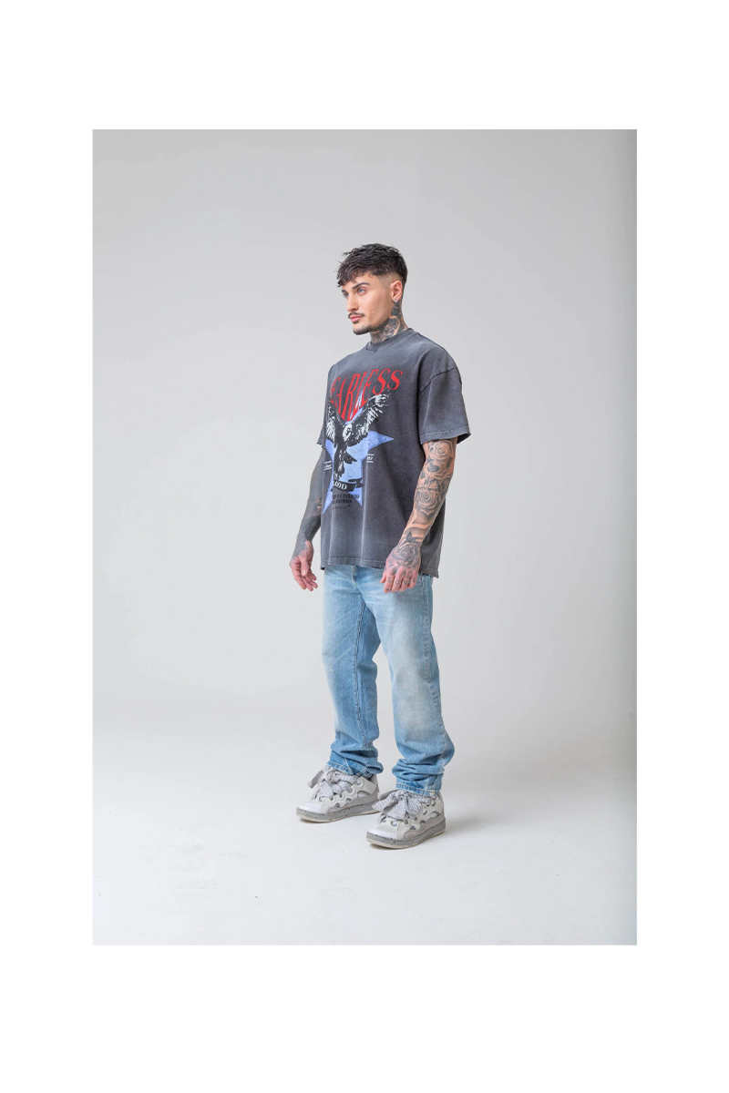 Fearless Blood Jeans Fb-straight  L-blauw