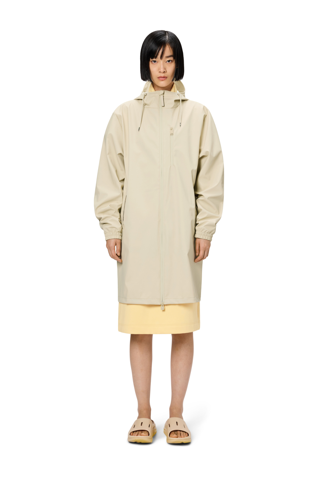 Rains Jas Long Storm Breaker Beige