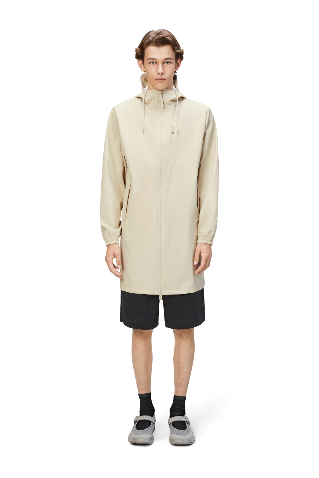 Rains Jas Long Storm Breaker Beige