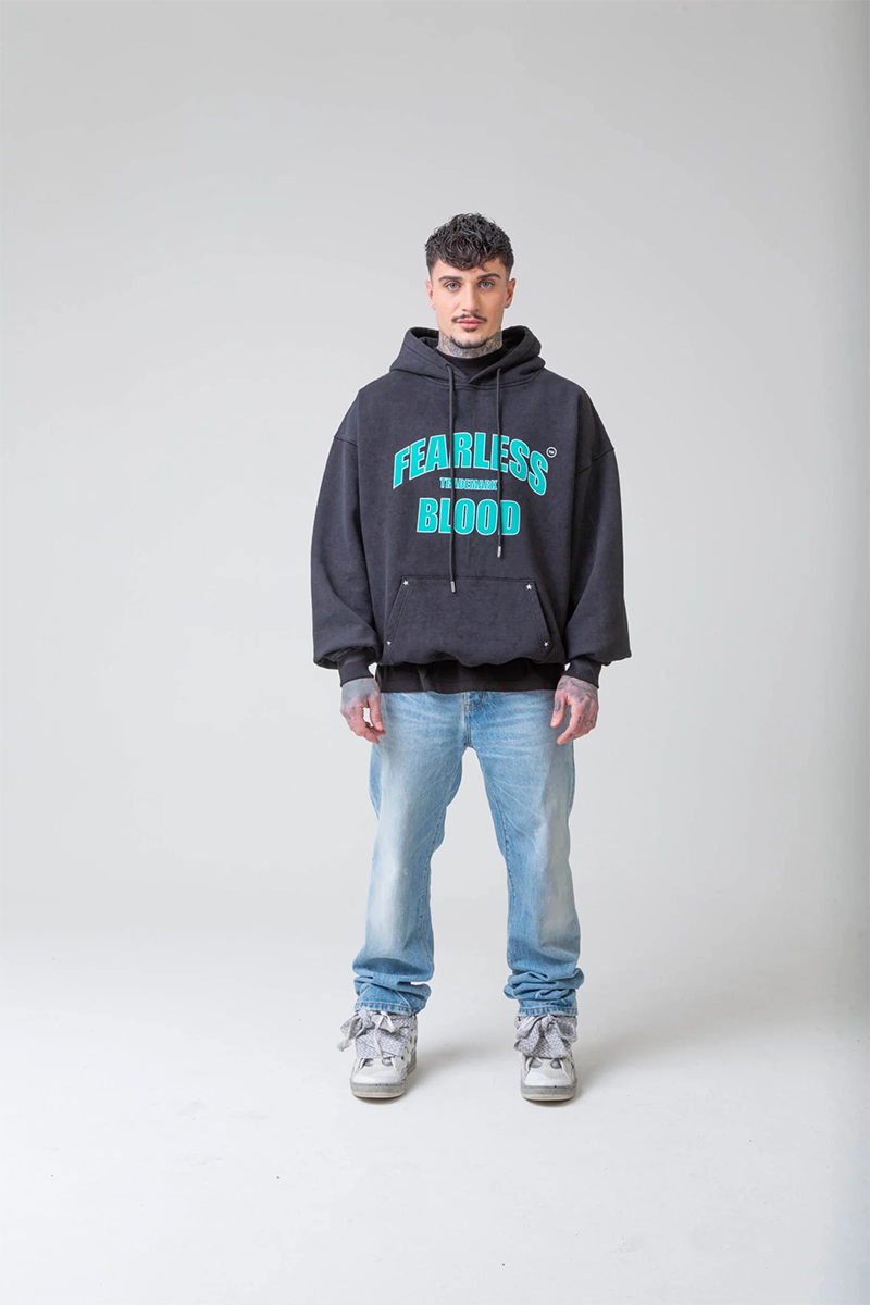 Fearless Blood Sweater Fb-hoody 02 Zwart