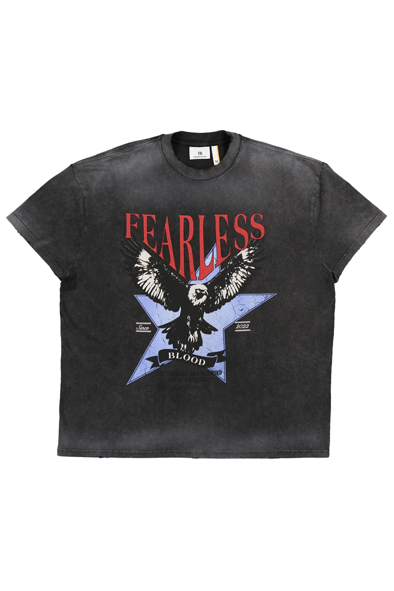 Fearless Blood T-shirt Fb-tee-09 Zwart