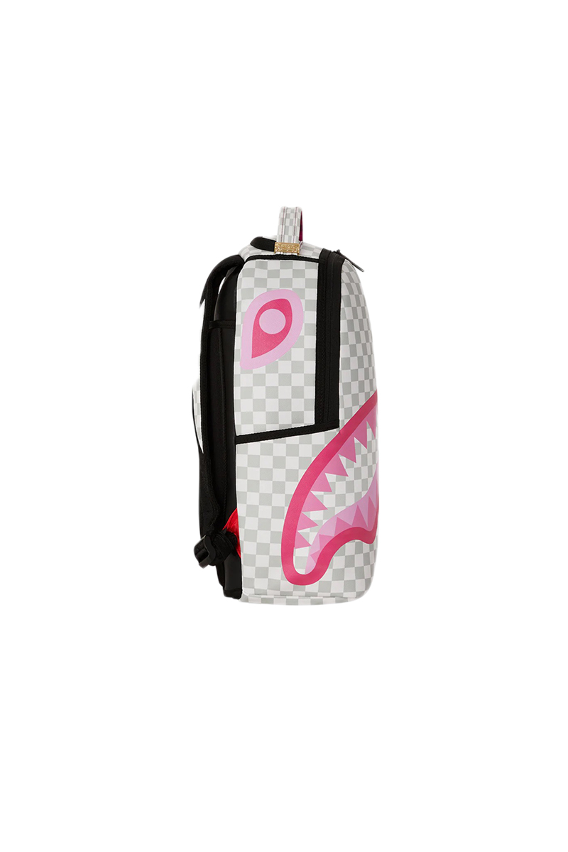 Sprayground Tas Pink&cream Check Backpack Roze