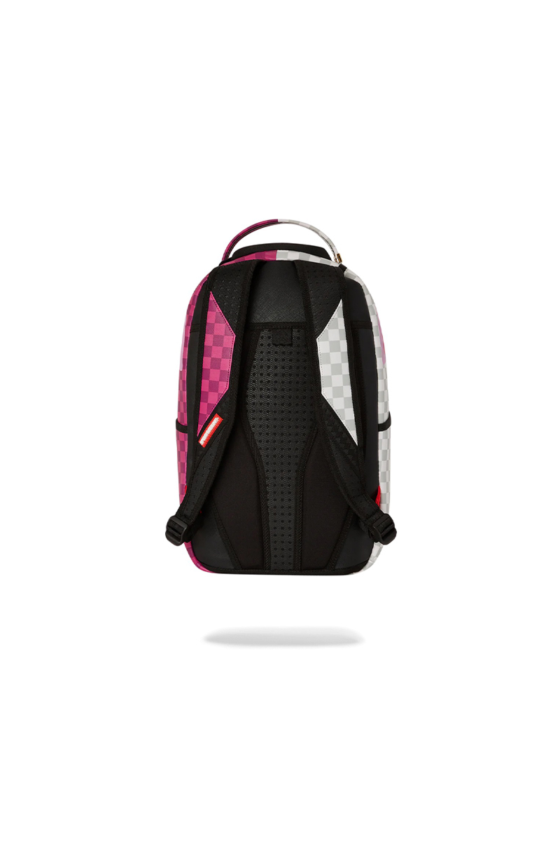 Sprayground Tas Pink&cream Check Backpack Roze