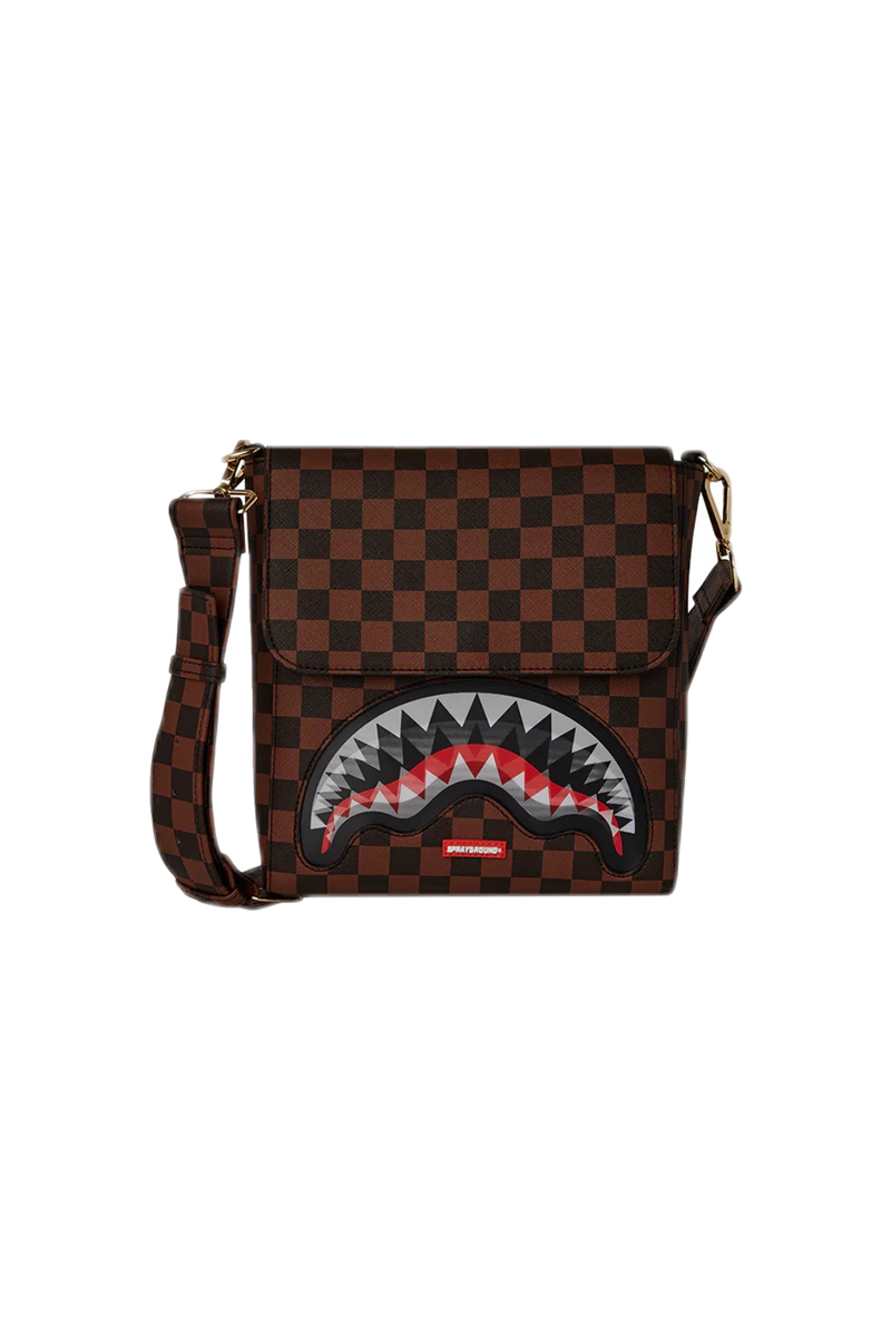 Sprayground Tas Lenticular Chomp Messenger Sling Bruin