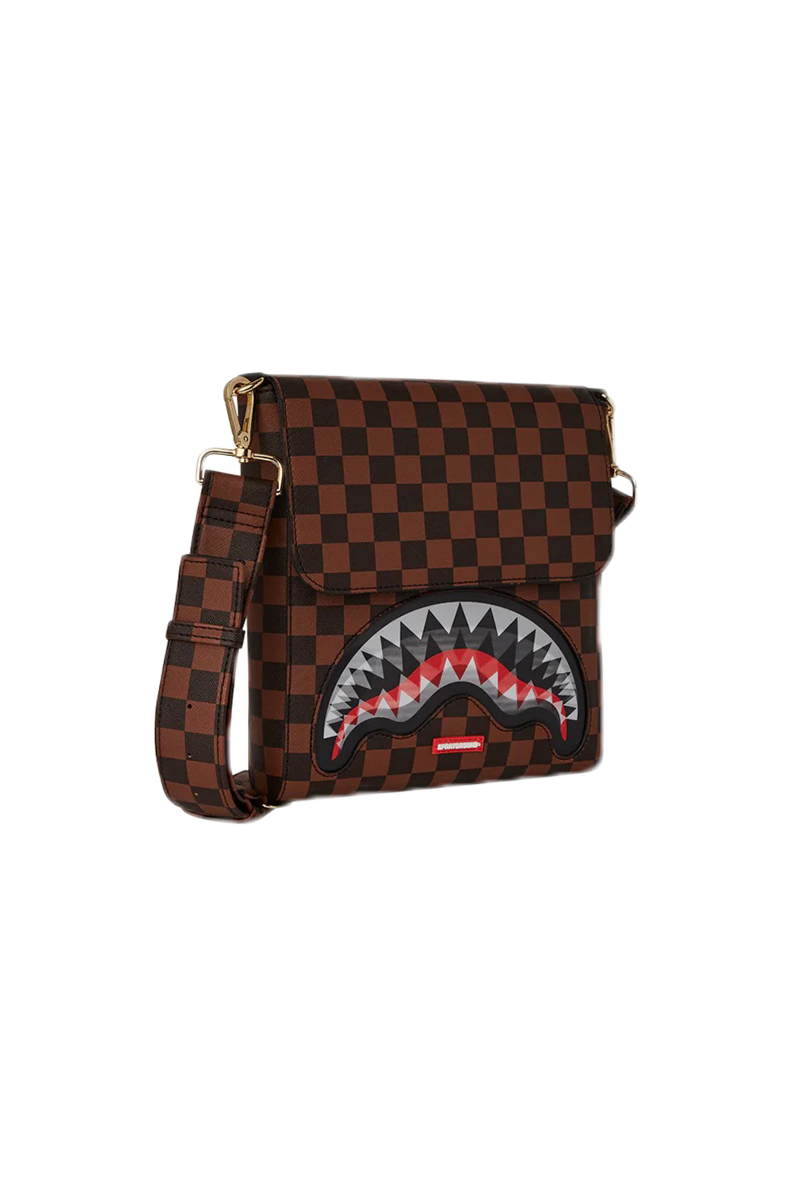 Sprayground Tas Lenticular Chomp Messenger Sling Bruin