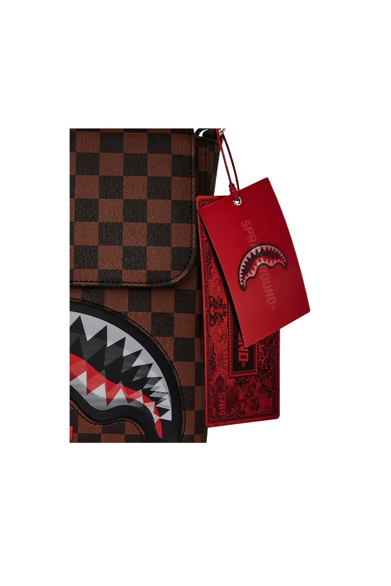 Sprayground Tas Lenticular Chomp Messenger Sling Bruin