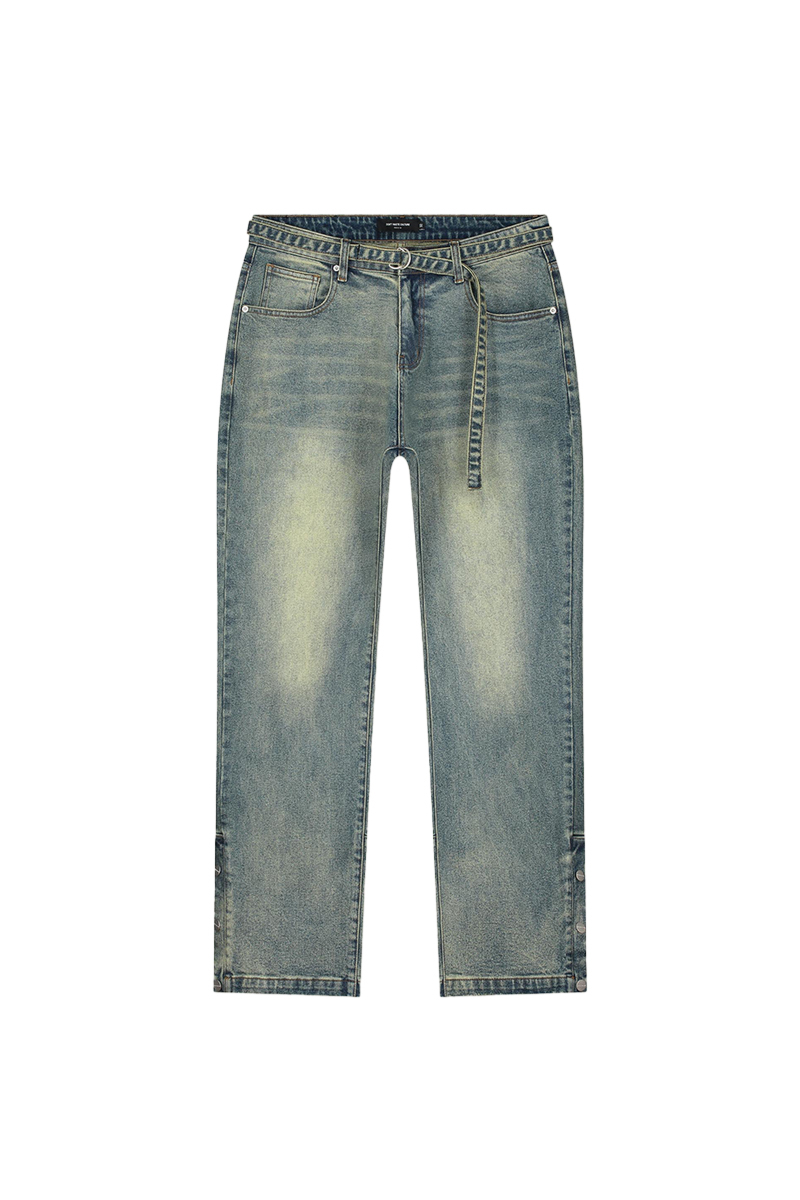 Don't Waste Culture Jeans Ziga Sand Wasched Jeans Ov. Blauw