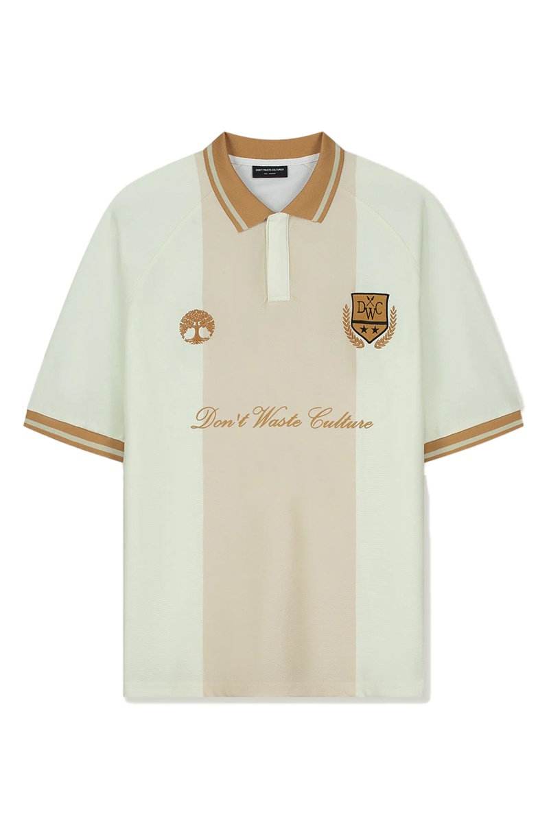 Don't Waste Culture Polo Leo Football Jersey Beige