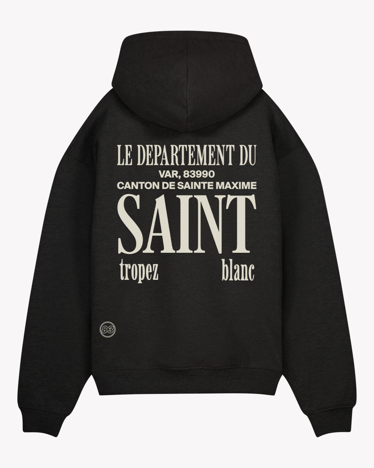 Saint Blanc Sweater Canton 83 Hoodie Zwart