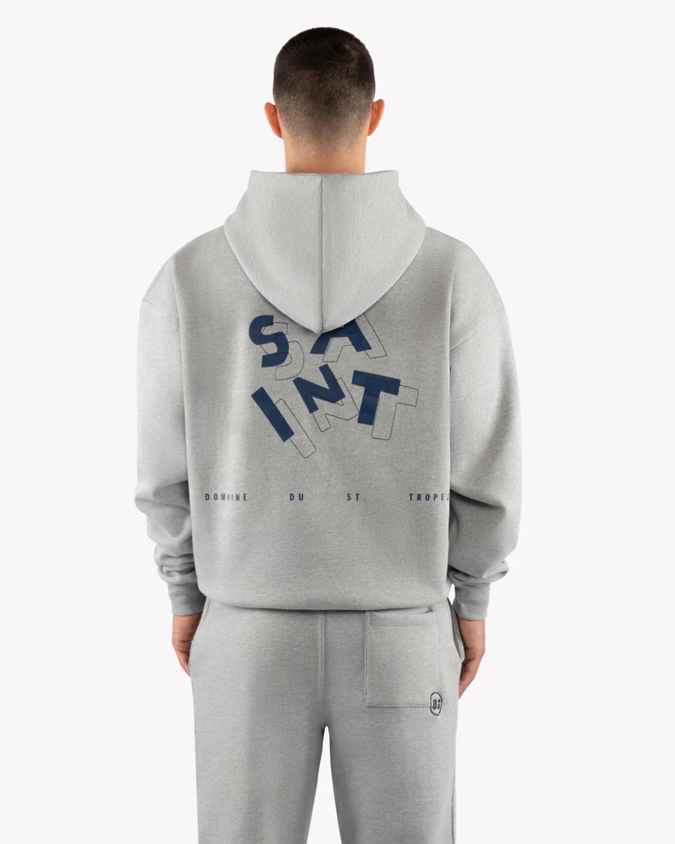 Saint Blanc Sweater Domaine Hoodie L-grijs