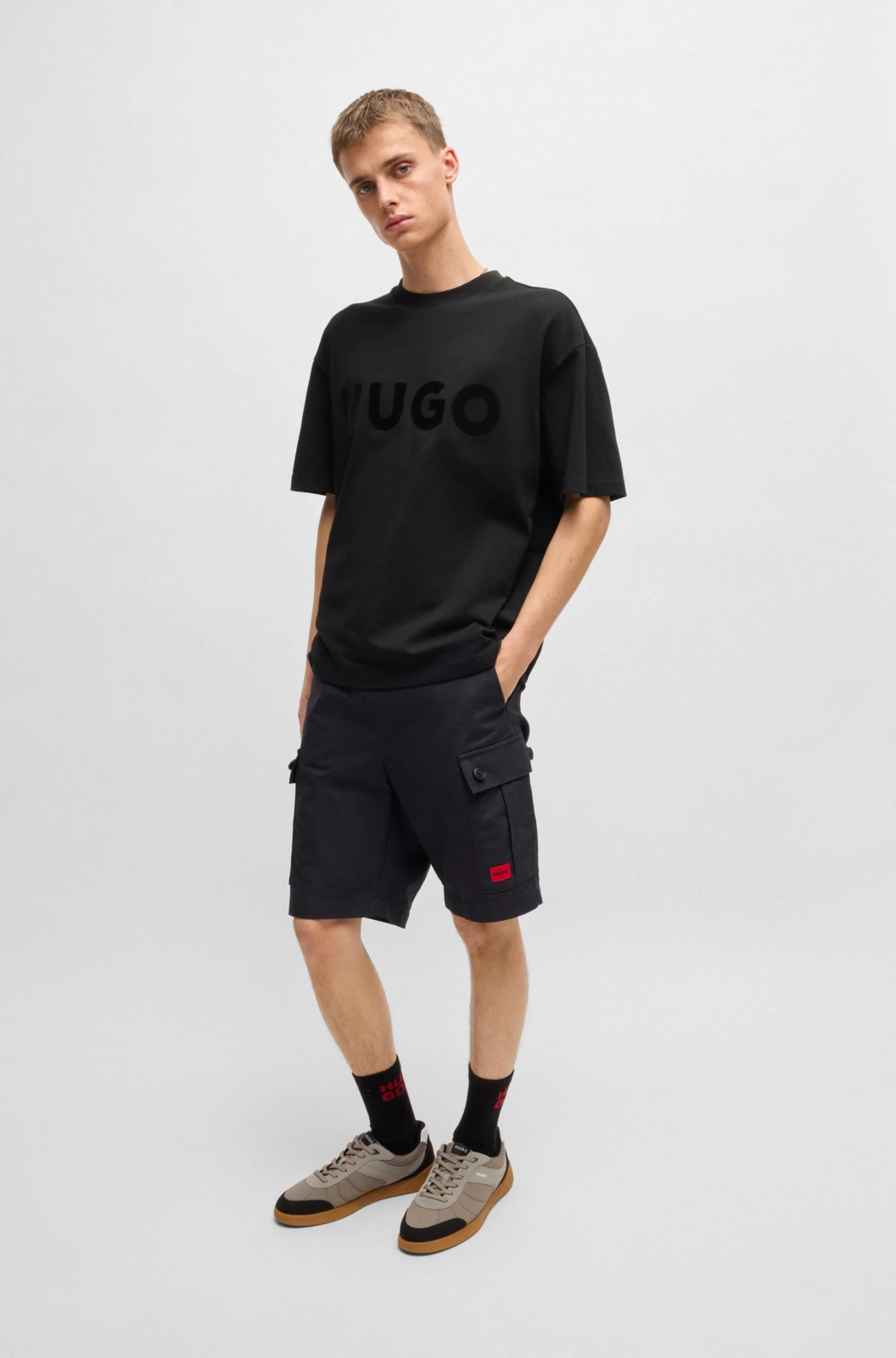 Hugo Boss T-shirt Dinkee Zwart