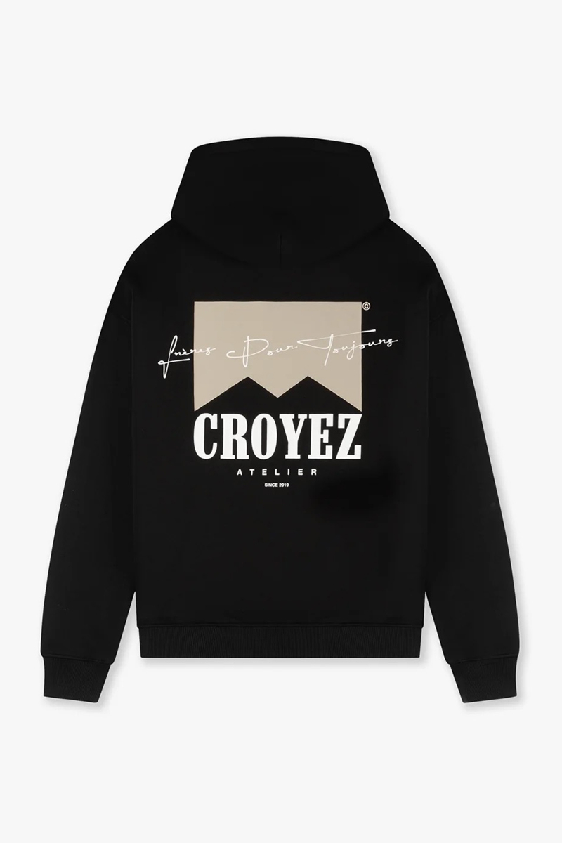 Croyez Sweater Croyes Fumes  Hoodie Zwart