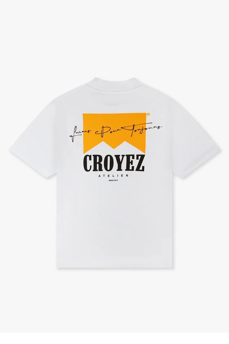 Croyez T-shirt Croyes Fumes  T-shirt Wit