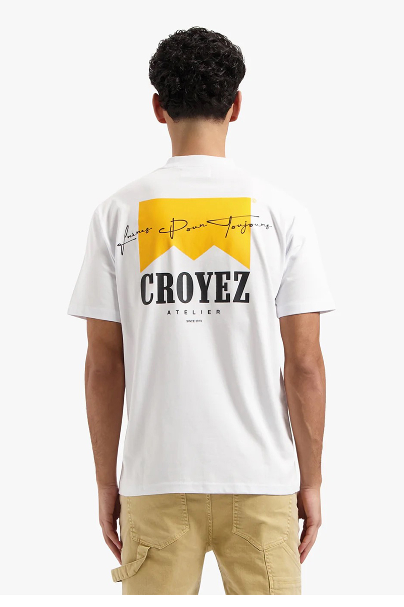 Croyez T-shirt Croyes Fumes  T-shirt Wit