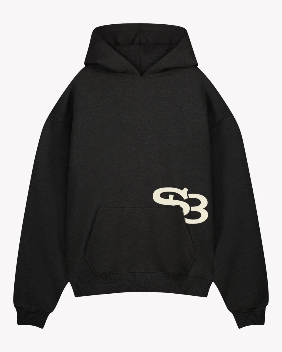 Saint Blanc Sweater Interlock Hoodie Zwart