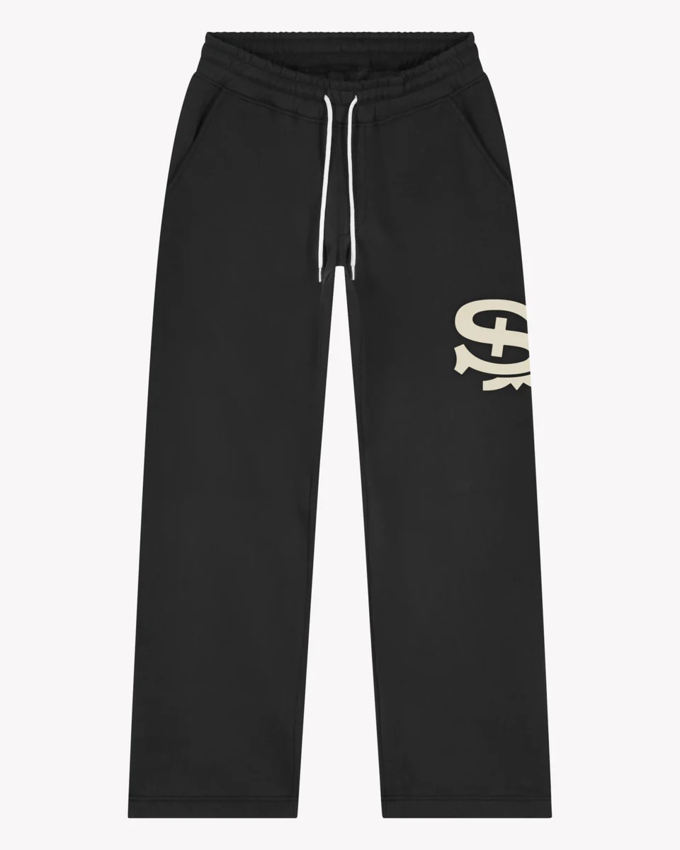 Saint Blanc Jogging Broek Interlock Loose Jogger Zwart