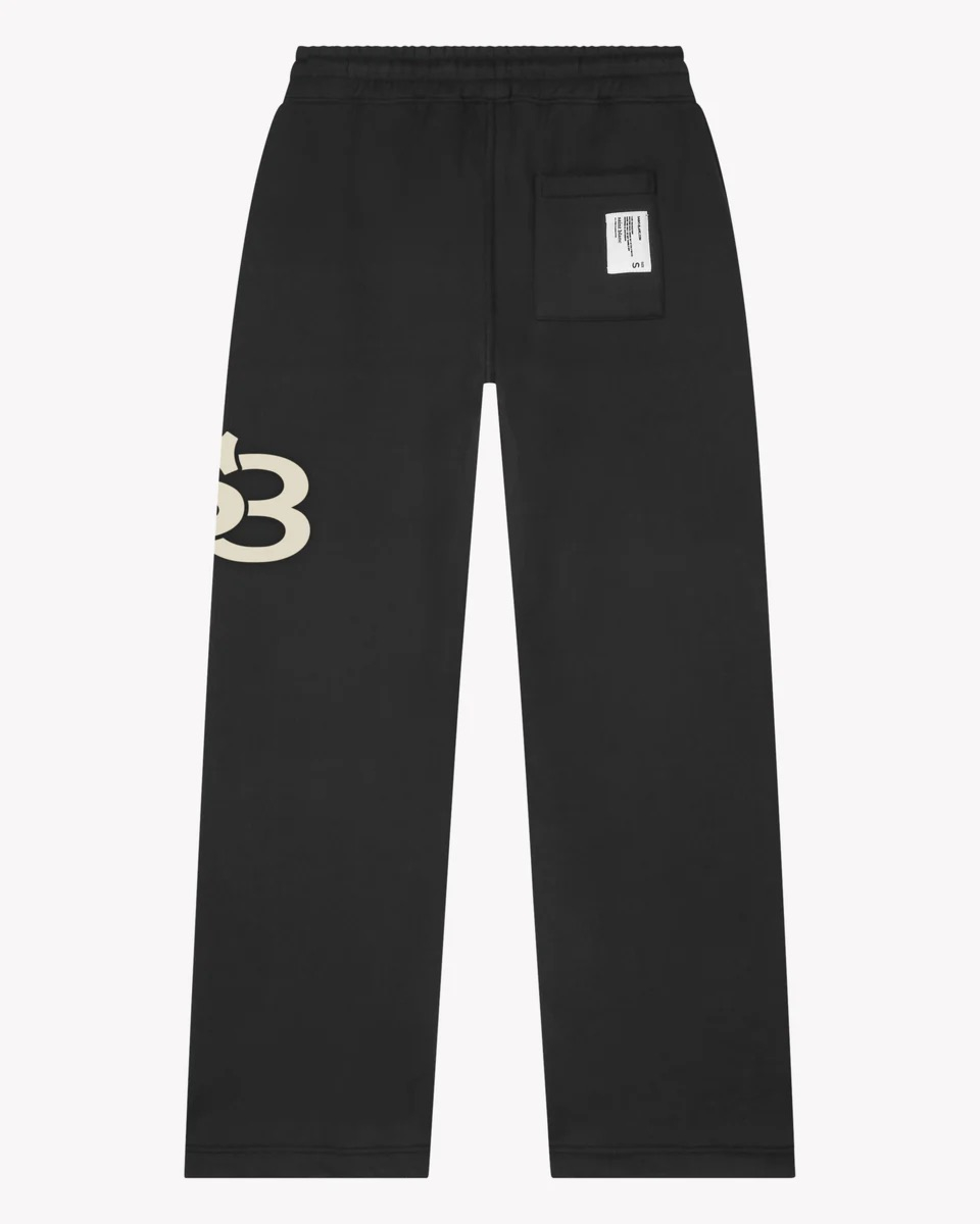 Saint Blanc Jogging Broek Interlock Loose Jogger Zwart