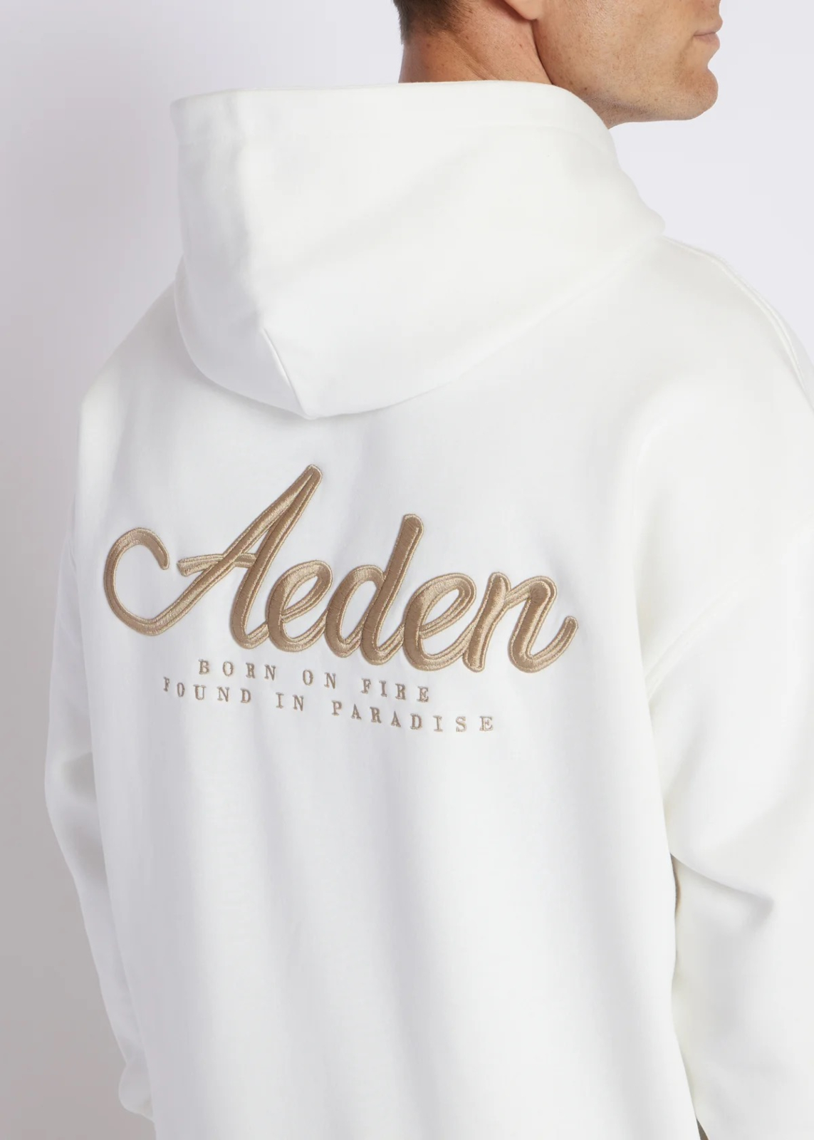 Aeden Sweater Berry Hoodie Off White