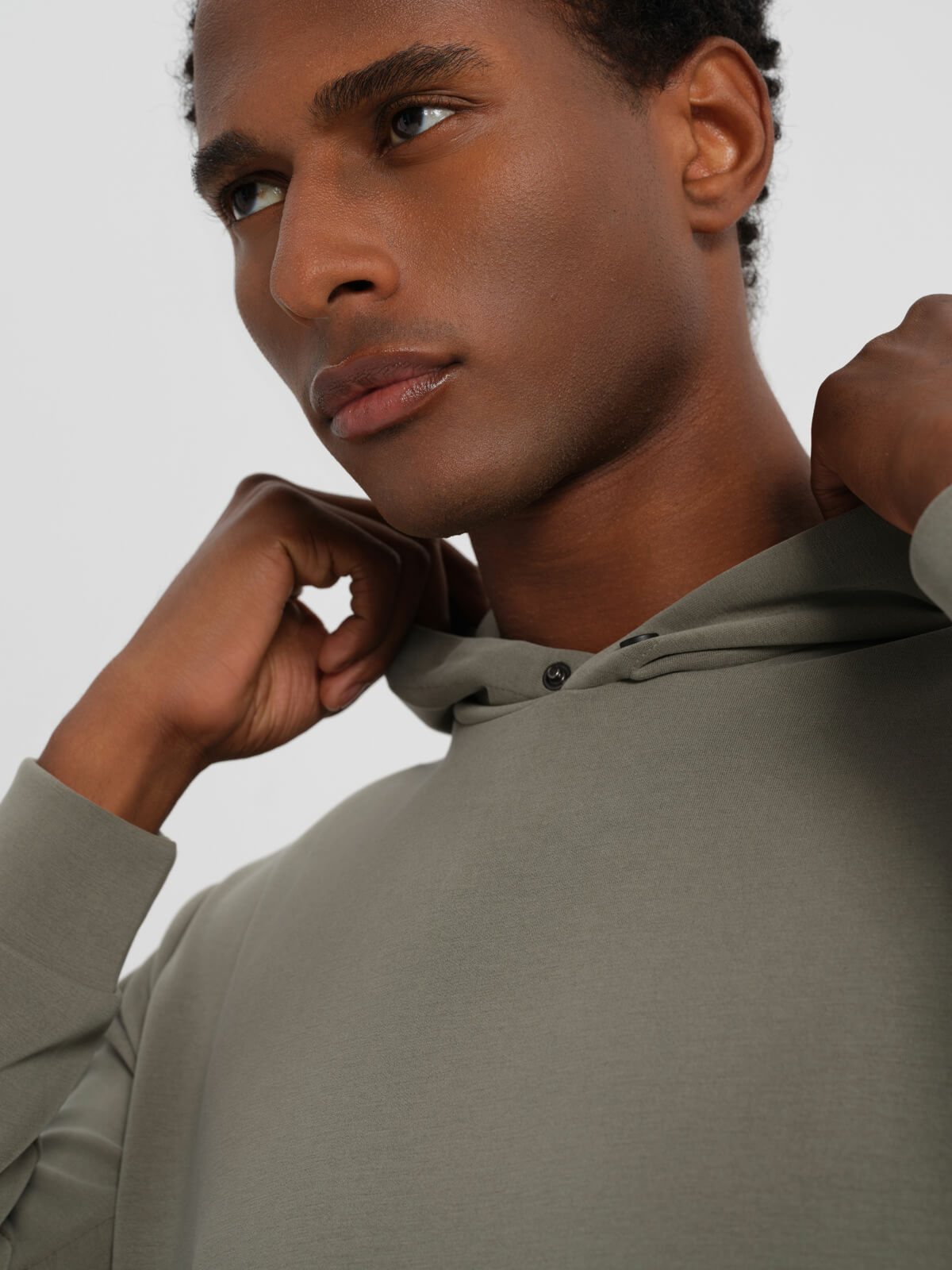 Dadado Jogging Top Bambu Hoodie Khaki