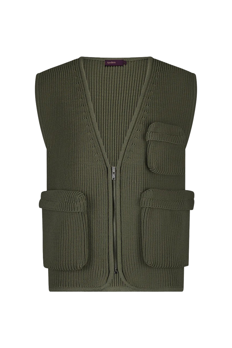 Aeden Trui Bowie Vest M-groen