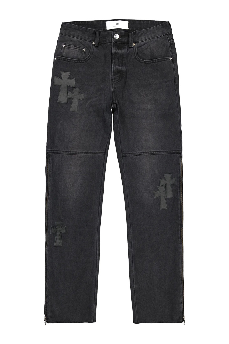 Fearless Blood Jeans Fb-straight-zip Zwart