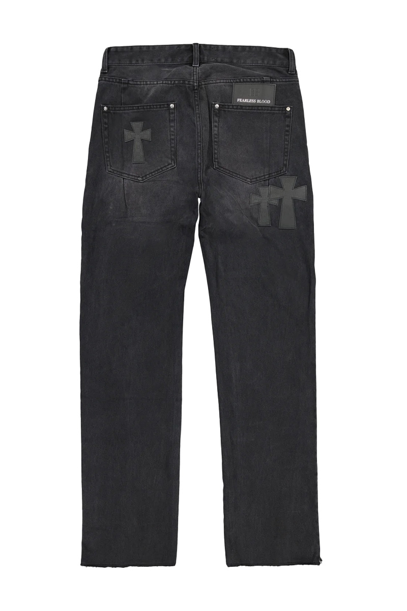 Fearless Blood Jeans Fb-straight-zip Zwart