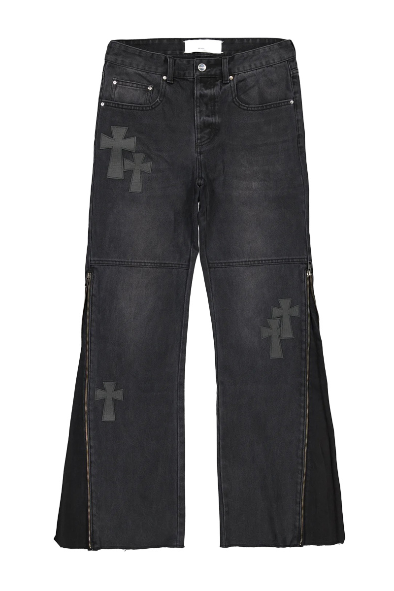 Fearless Blood Jeans Fb-straight-zip Zwart