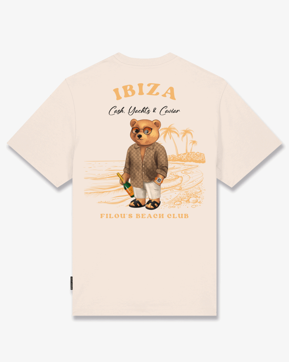 Baron Filou T-shirt Ibiza Oversized Backprint Cxiii Filou Wit