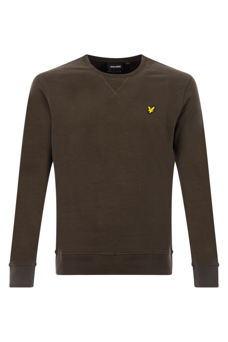 Lyle And Scott Sweater Crew Neck Sweatshirt Army