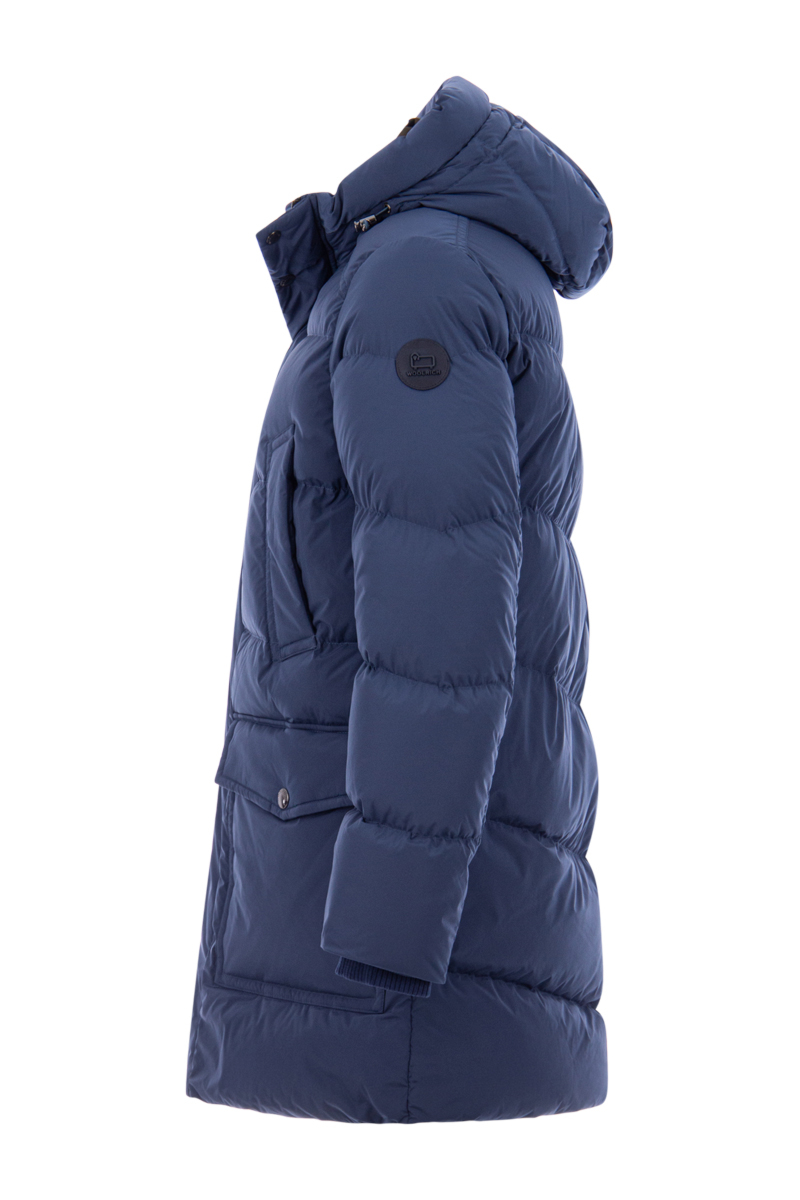 Woolrich Jas Premium Down Prk Blauw