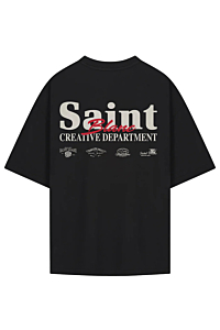 Saint Blanc T-shirt Creative Dept T-shirt Zwart Wit