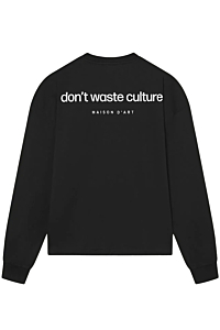 Don't Waste Culture T-shirt Anderson Zwart