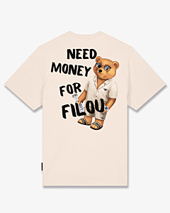 Baron Filou T-shirt Need Money Oversized Backprint T-shirt Wit